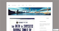 Desktop Screenshot of masjidnurallah.com